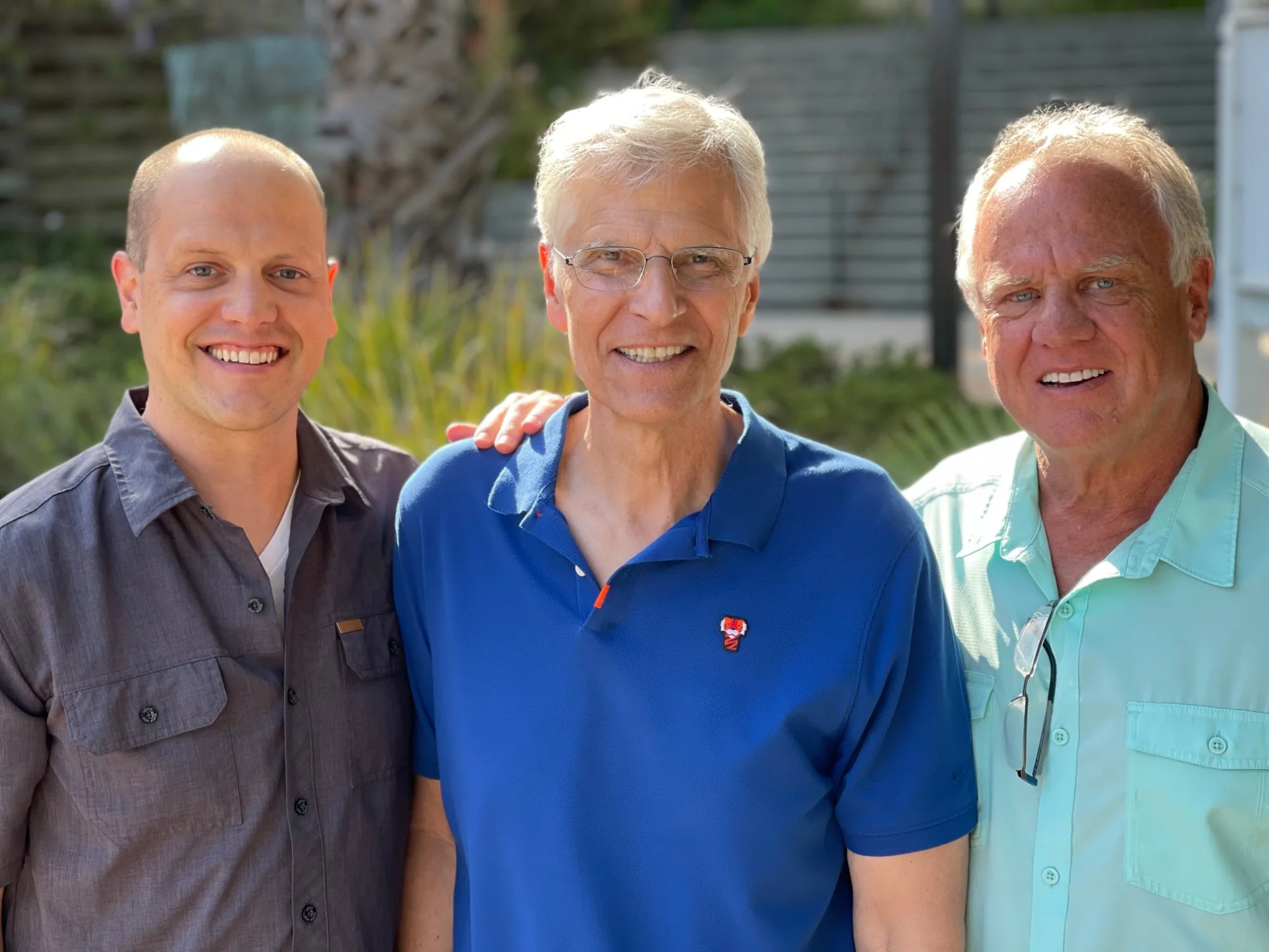 Mark Spitz with Seth & Pete Talbott