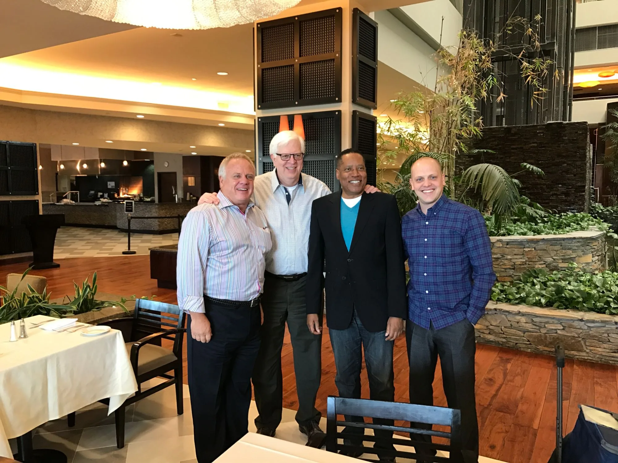 Dennis Prager & Larry Elder with Seth & Pete Talbott